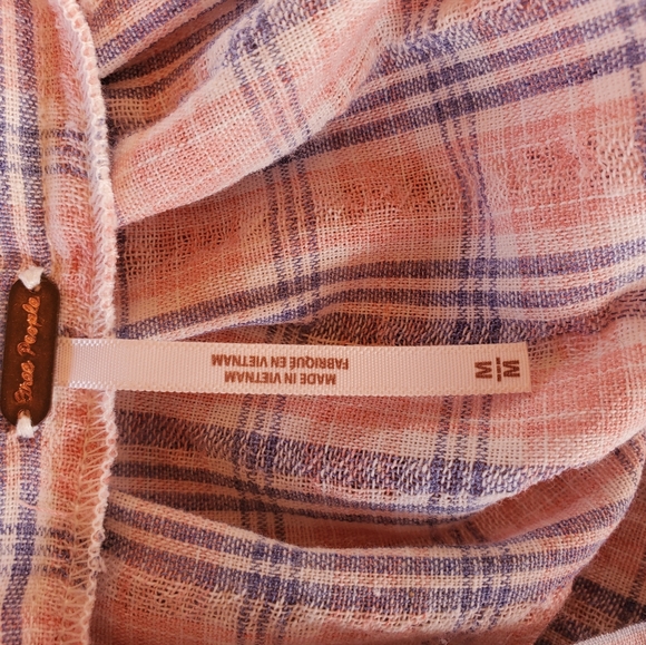 Free People bohemian country backless Dress sz M - Picture 14 of 17